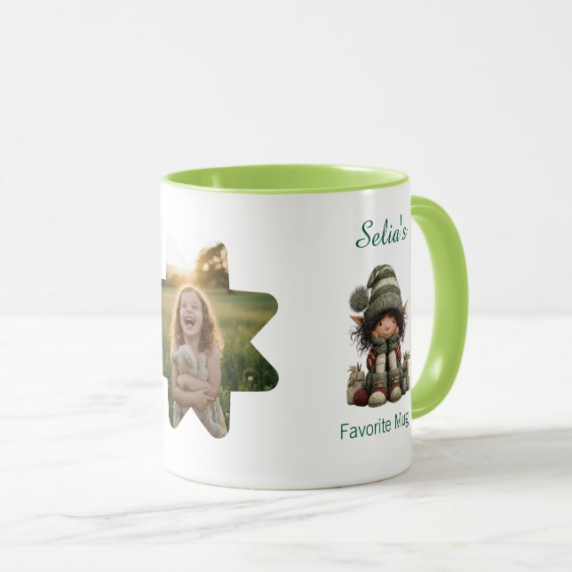 Personalized Kids Mug with Custom Name and Photo (Devant droit)