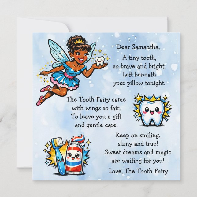 Personalized Letter from the Tooth Fairy (Devant)