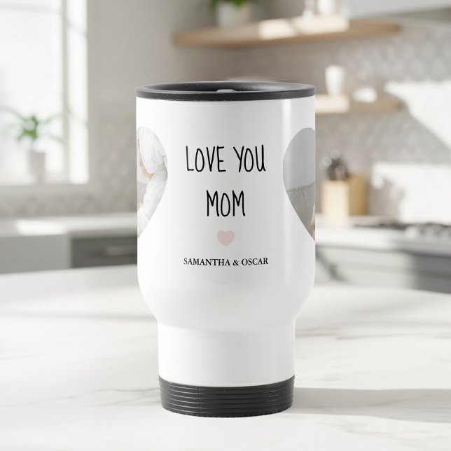 Personalized “Love You Mom” Photo | Custom Mug (Créateur téléchargé)