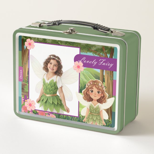 Personalized Lovely Fairy Lunch Box (Devant)