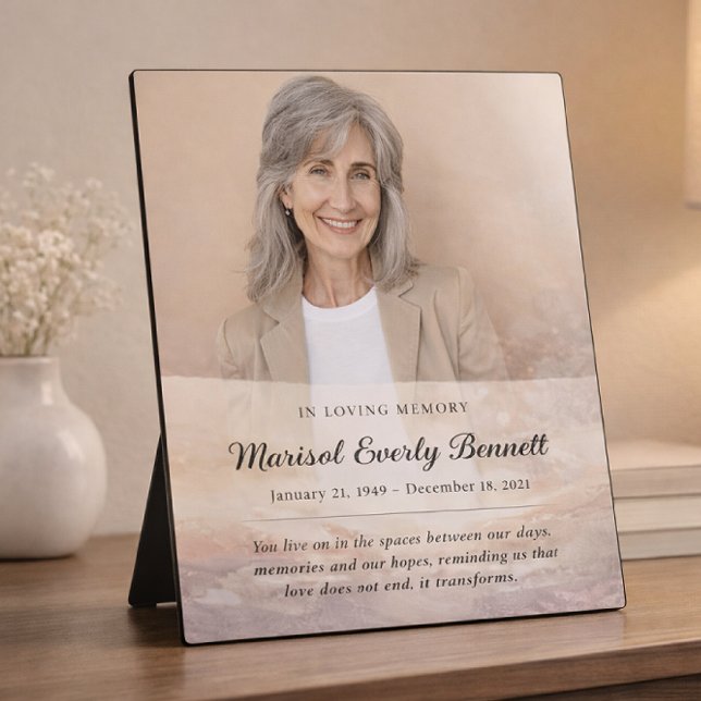Personalized Memorial Photo Plaque (Créateur téléchargé)