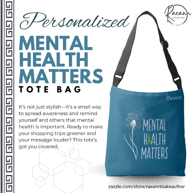 Personalized Mental Health Matters Tote Bag (Créateur téléchargé)