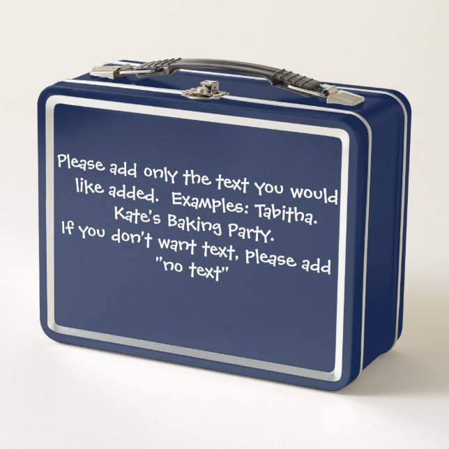 Personalized Metal Lunchbox - Ideal for Field Trip (Devant)