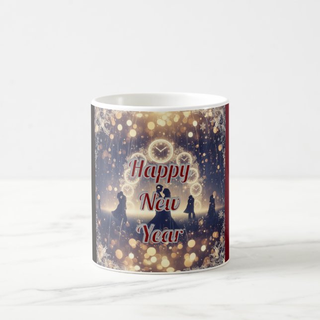 Personalized Midnight Clock  New Year Mug  (Centre)