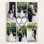 Personalized Modern Elegant Wedding Photo<br><div class="desc">Stay organized while celebrating one of life’s most special moments with this Modern Elegant Wedding Photo Planner. The customizable cover features a beautiful six-photo collage that you can personalize with your own favorite wedding memories—engagement photos, bridal portraits, proposal moments, or snapshots from your big day. Designed to be both practical...</div>