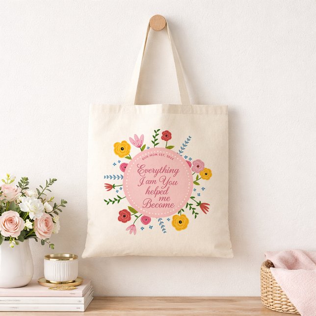 Personalized Mom Est Tote Bag Meaningful Gift (Mom Keepsake Gift)