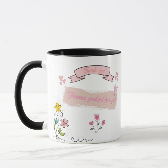 Personalized Mom Mug – Grateful for You Always (Gauche)