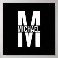 Personalized Monogram and Name Poster