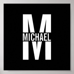 Personalized Monogram and Name Poster