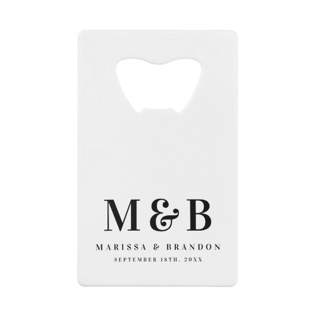 Personalized Monogrammed Initials Wedding Favors (Devant)