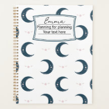 Personalized Moon Pattern Planner 8.5x11
