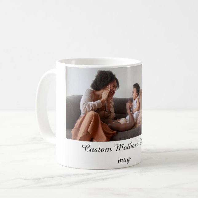 Personalized Mother's Day Mug – Custom Gift mom (Devant gauche)
