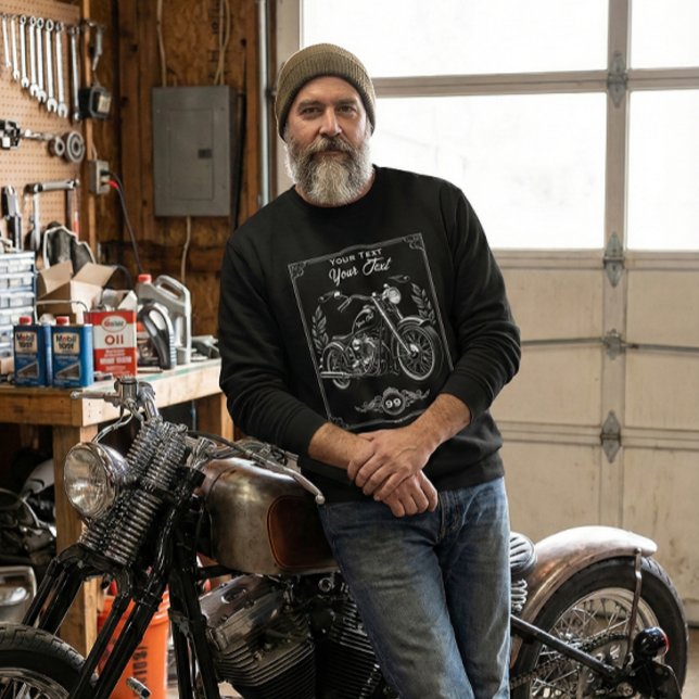 Personalized Motorcycle Biker Sweatshirt Gift (Créateur téléchargé)