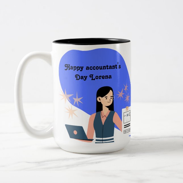 personalized mug to celebrate the accountant (Gauche)