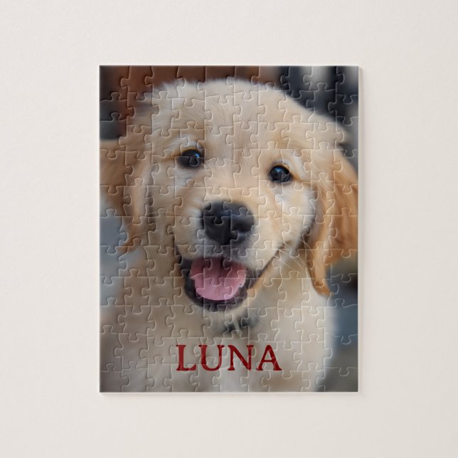 Personalized My Dog Photo and Name Puzzle Gift (Vertical)