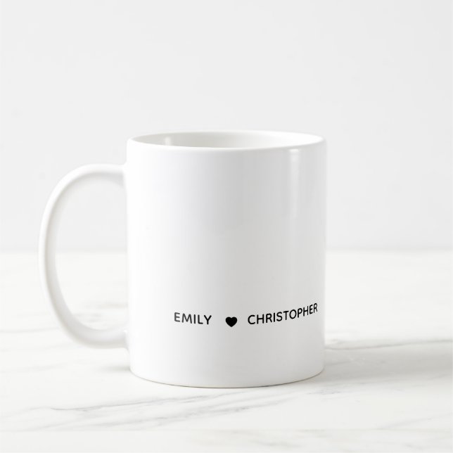 Personalized Name Mug – Minimal Valentine Gift for (Gauche)