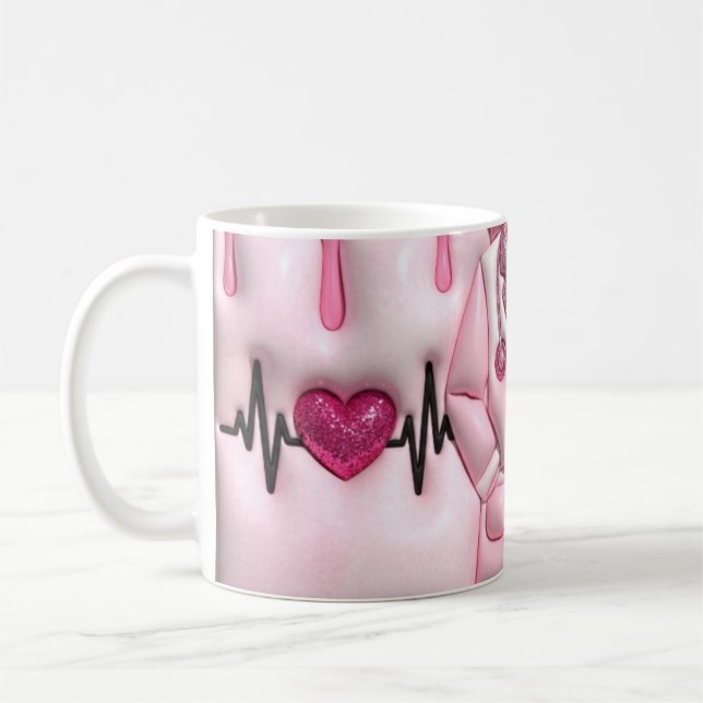 Personalized Nurse in Progress Classic 11oz Mug (Gauche)