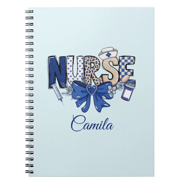 Personalized Nurse Notebook | Custom Nurse Journal (Devant)