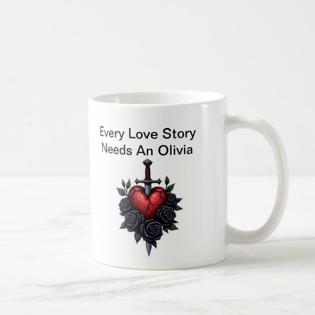Personalized Olivia Mug – Cute Gift for Her (Droite)