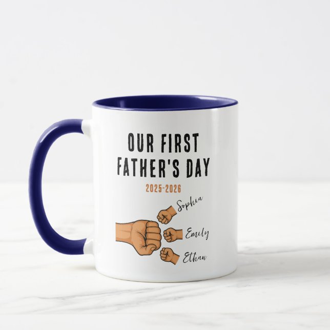 Personalized Our First Father’s Day Mug | New Dad (Gauche)
