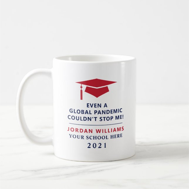 Personalized Pandemic - Graduate Class of 2021 Mug (Gauche)