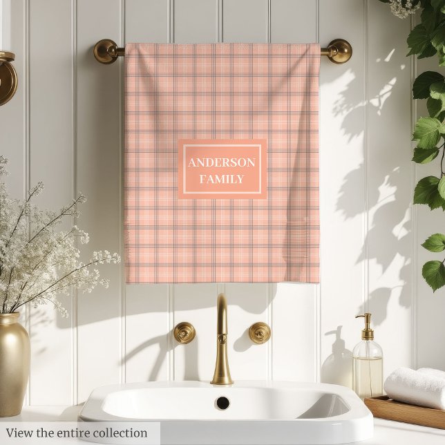Personalized Pastel Towels Chic Family Accent (Personalized Pastel Towels Chic Family Accent)