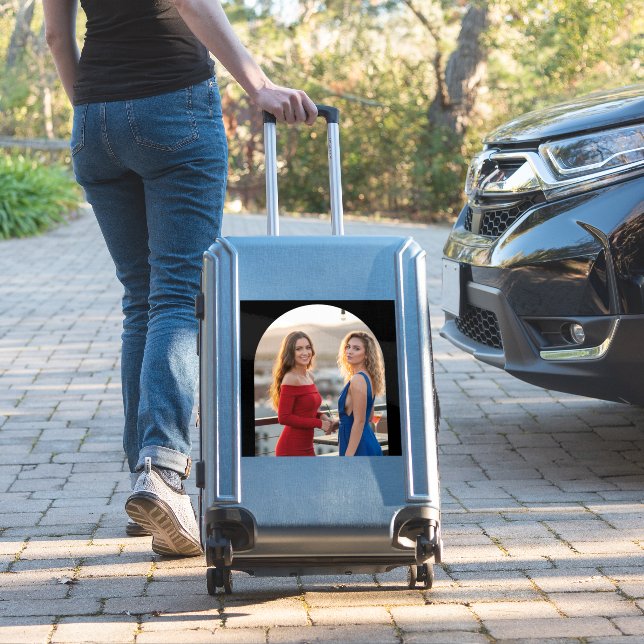 Personalized Photo Custom-Cut Vinyl Name Sticker (Valise Insitu)