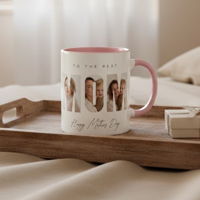 Personalized Photo MOM Mug for Mother’s Day (Créateur téléchargé)