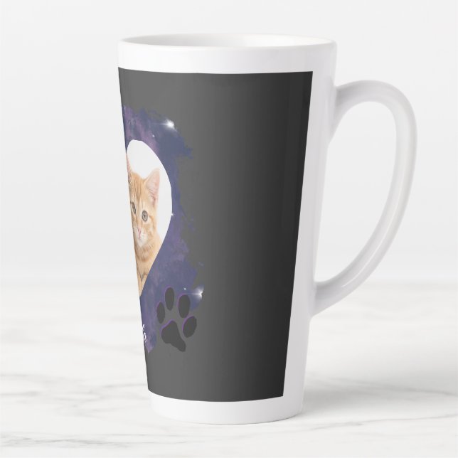 Personalized Photo Pet Latte Mug (Droite)
