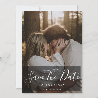 Personalized Photo Save the Date Wedding Card