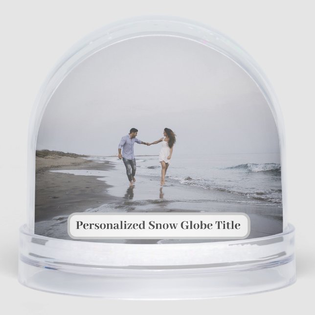 Personalized Photo Snow Globe (Avant)