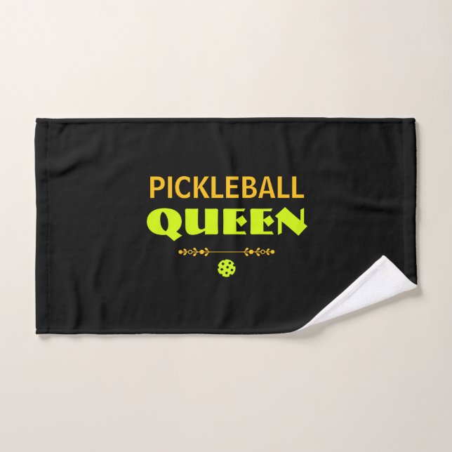 Personalized Pickleball Queen (Serviette à main)
