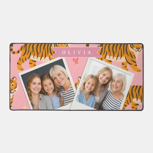 Personalized Pink Tiger Chic Edgy Fun Aesthetic (Recto)
