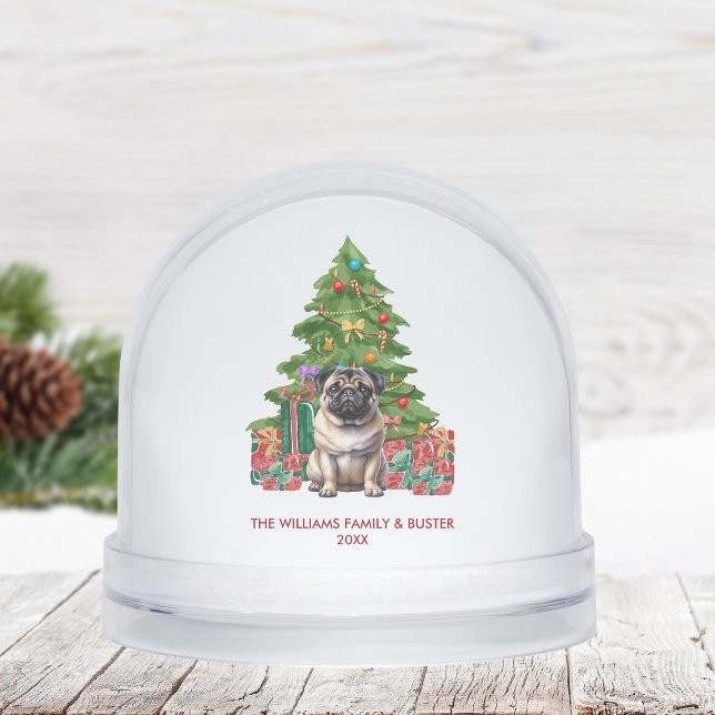 Personalized Pug Dog Christmas (Créateur téléchargé)