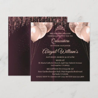 Personalized Quinceañera Invitation | Mis Quince A