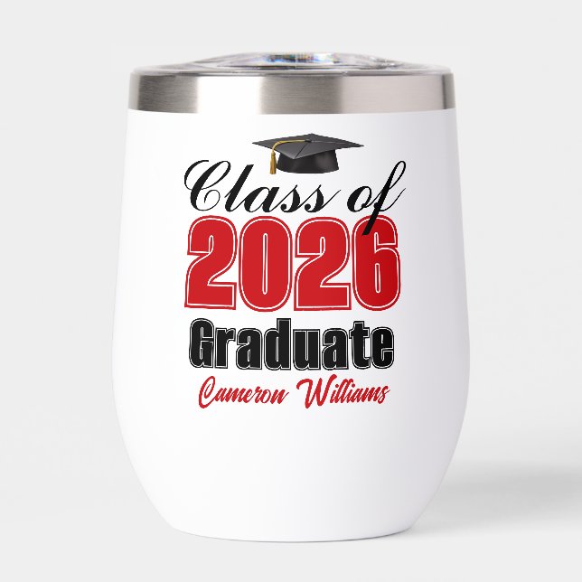 Personalized Red Class of 2026 Graduation (Avant)