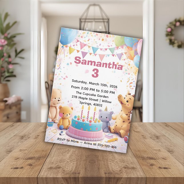 Personalized Retro Birthday Invitation  (Créateur téléchargé)