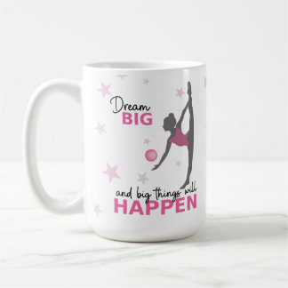 Personalized Rhythmic Gymnast Dream Big Coffee Mug