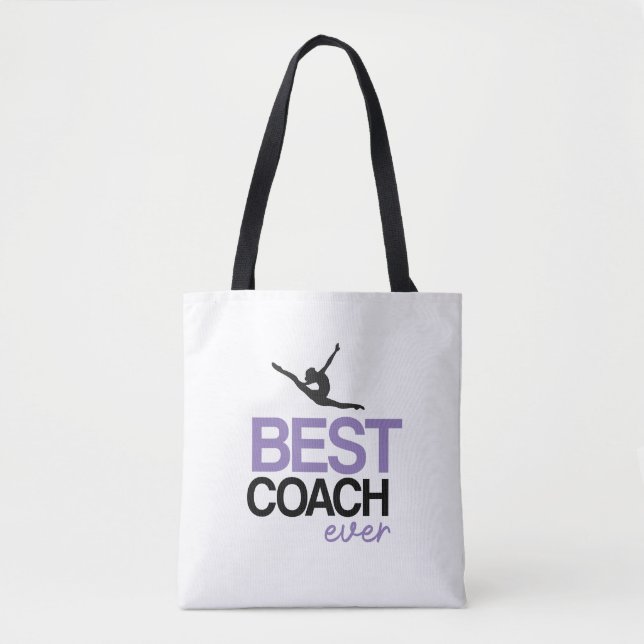 Personalized Rhythmic Gymnastics Coach Tote Bag (Devant)