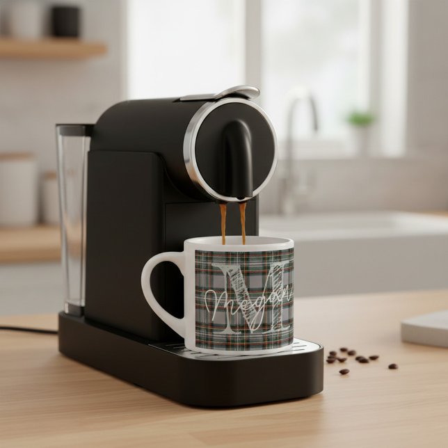Personalized Scottish Plaid Coffee Mini Mug (Créateur téléchargé)