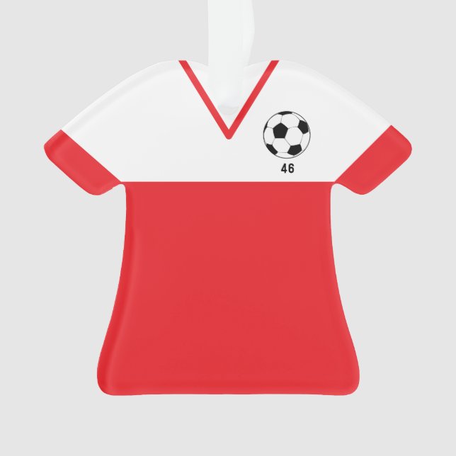 Personalized Soccer Jersey Ornament - Sports Gift (devant)