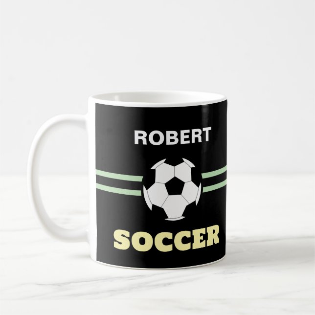 Personalized Soccerball Mug (Gauche)