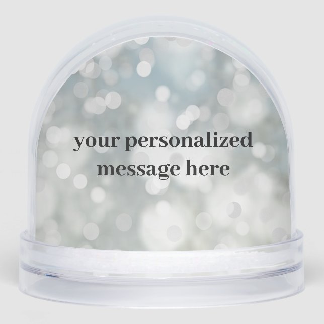 Personalized Sparkle Photo Snow Globe (Avant)