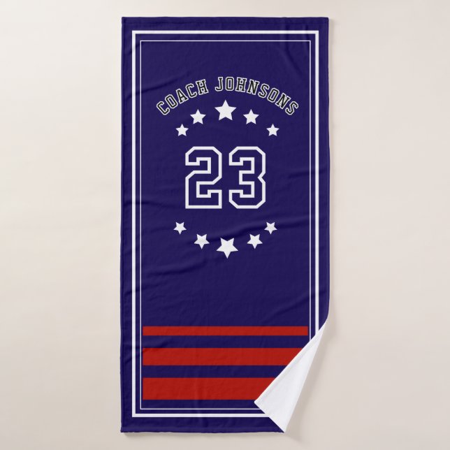 Personalized Sports Towel Custom team merch  (Serviette de bain)
