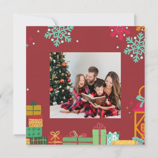 Personalized Square Holiday Card (Devant)