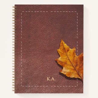 Personalized Stitched Leather Look Journal Gift