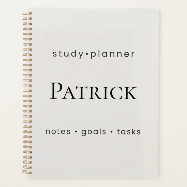 Personalized Study Planner Aesthetic StudentWeekly (Devant)