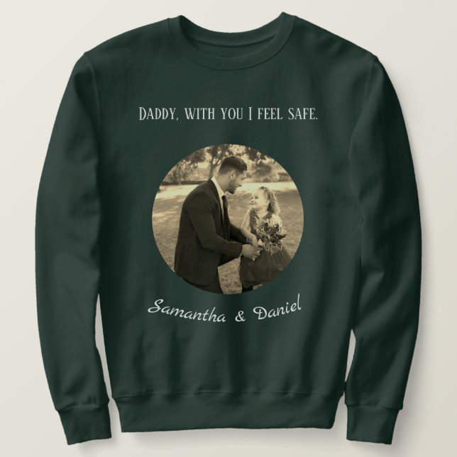Personalized sweatshirt for dad, father's day. (Design devant)