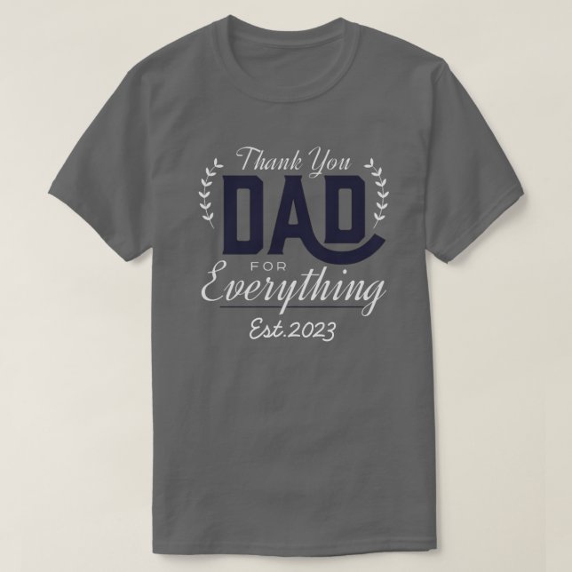 Personalized T-shirt for dad with children's names (Design devant)