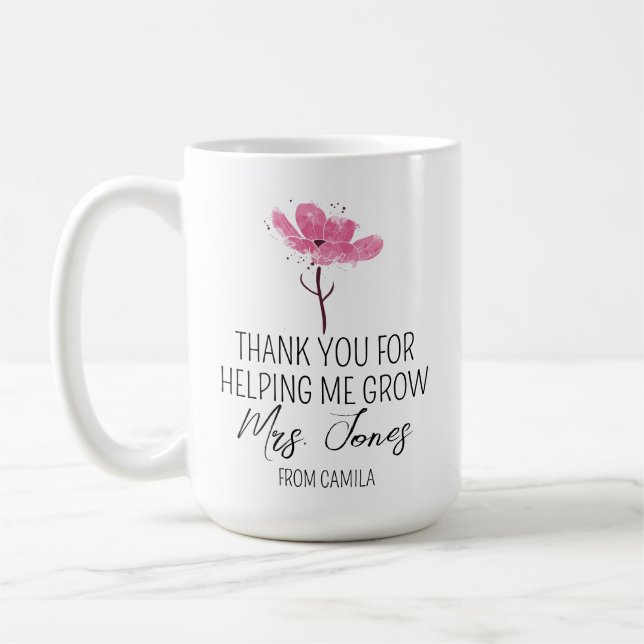 Personalized Teacher Mug Daycare Teacher Gift Idea (Gauche)